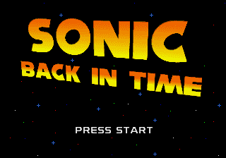 Sonic Back in Time Sonic Back in Time